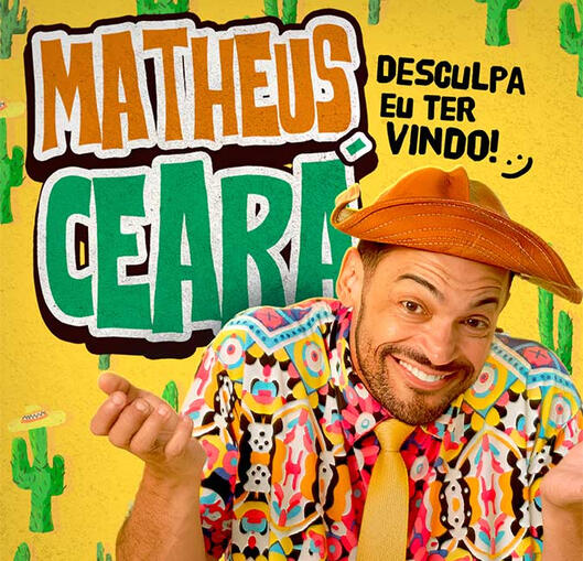 Em seu novo espetáculo solo, Matheus Ceará comemora os seus 28 anos de carreira, trazendo aos palcos uma mistura perfeita entre o novo e o nostálgico. O show é uma grande celebração de sua trajetória, que passa pelos palcos, pelos 18 anos de televisão, en