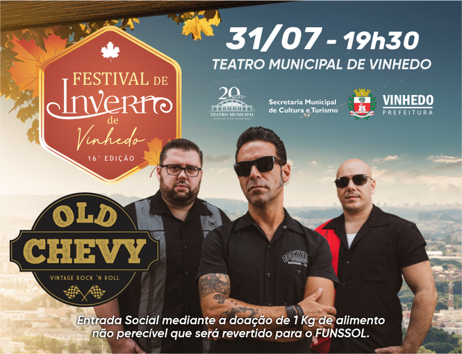 31/07 - 19H30 | FESTIVAL DE INVERNO - OLD CHEVY